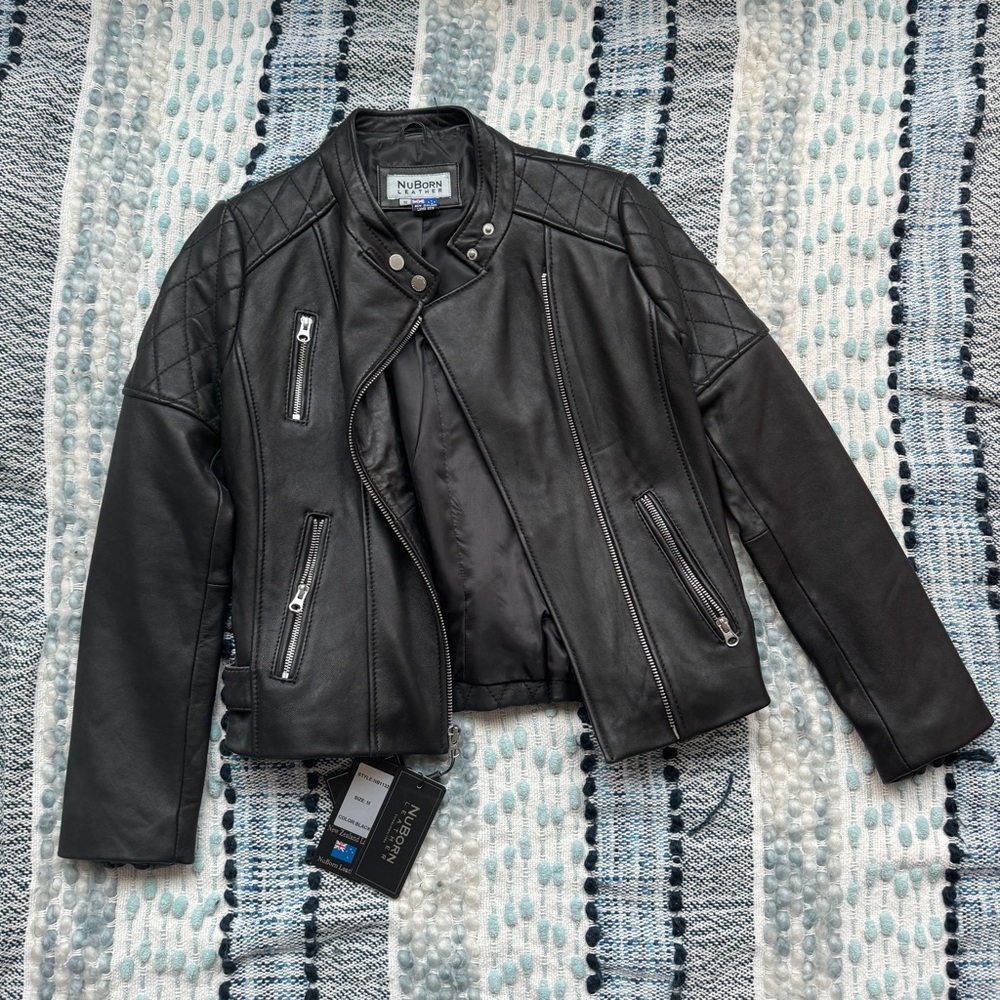 NWT NuBorn Leather Jacket